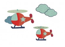 Stickserie - Helicopter inkl. Puschen Datei